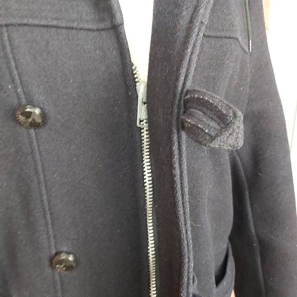 Vintage duffle coat woolblend faux fur lining Made in Canada - Picture 5 of 10